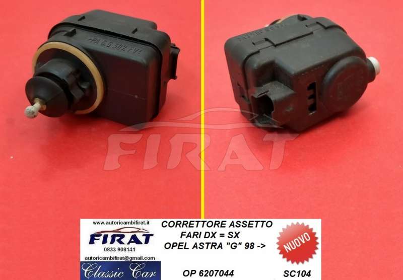 CORRETTORE ASSETTO FARI OPEL ASTRA G 98-> (6207044)